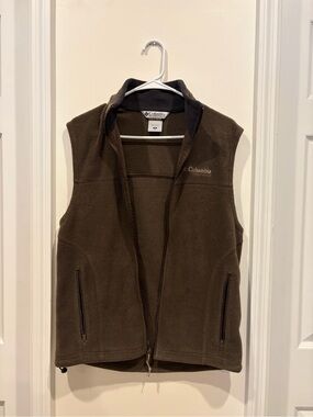 Columbia Field Gear Olive Brown Fleece Zip Jacket